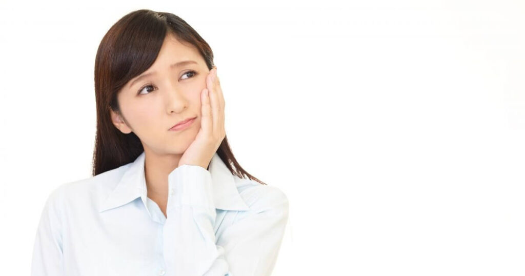 治療を後悔する女性