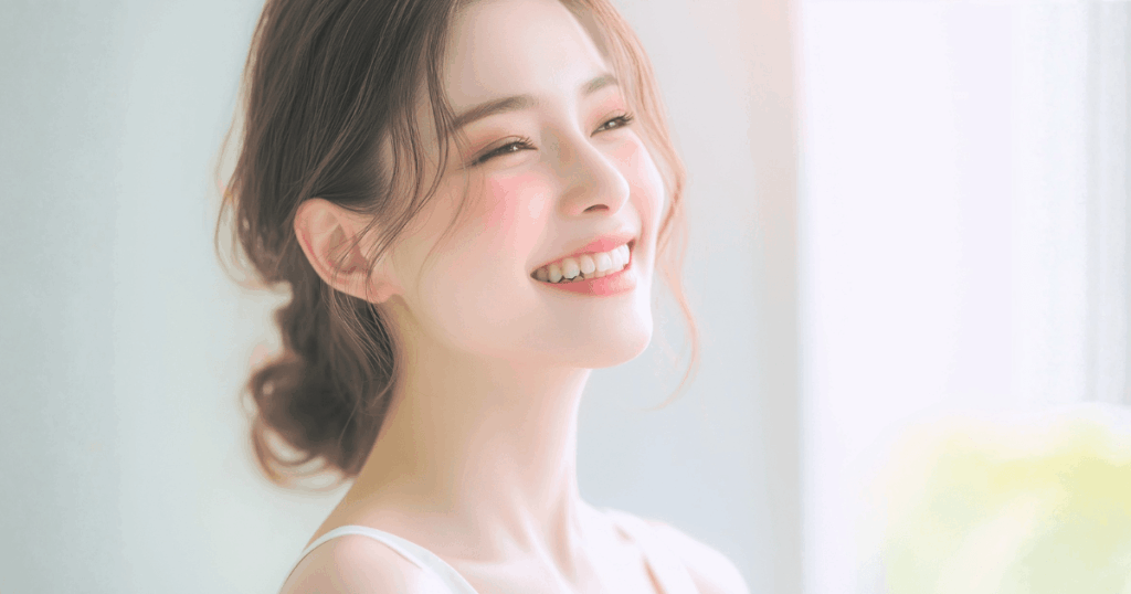 審美治療について説明する歯科医師のイメージ